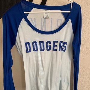 Victoria’s Secret PINK Dodgers long Sleeve shirt.
